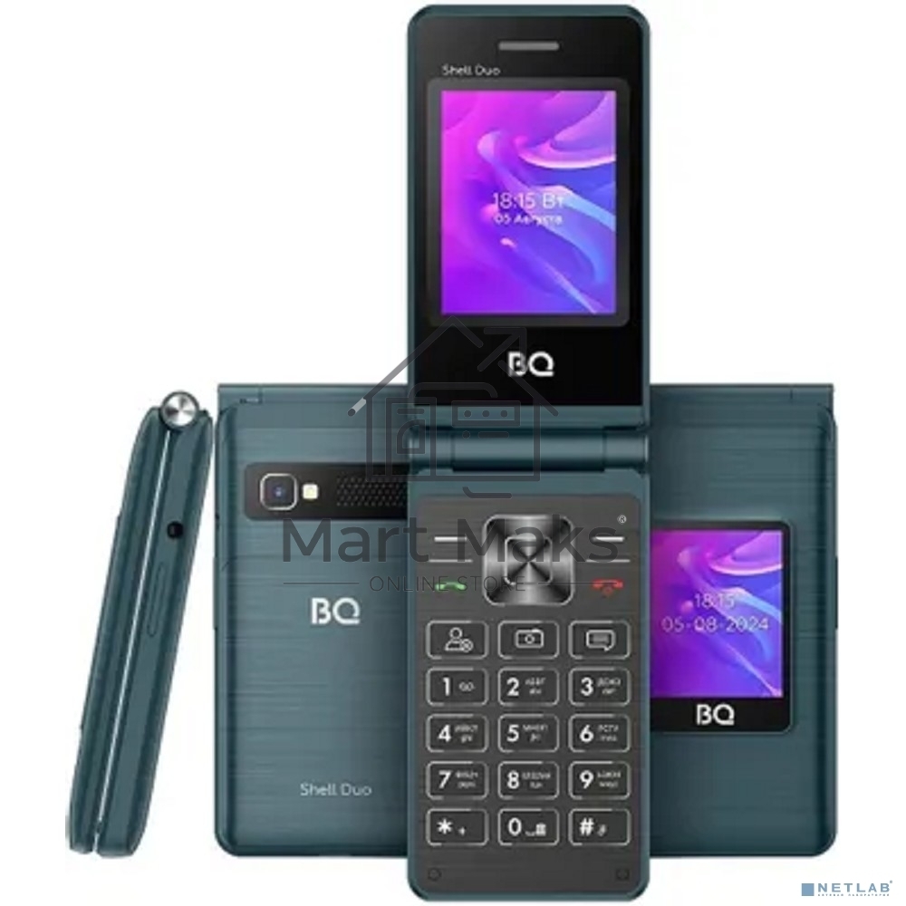 Мобильный телефон BQ 2412 Shell Duo синий MTK 6261 D