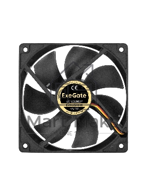 Вентилятор для корпуса ExeGate ExtraPower EP12025B2P черный, 120 мм, 1850 об/мин, 30 дБ, 3 pin