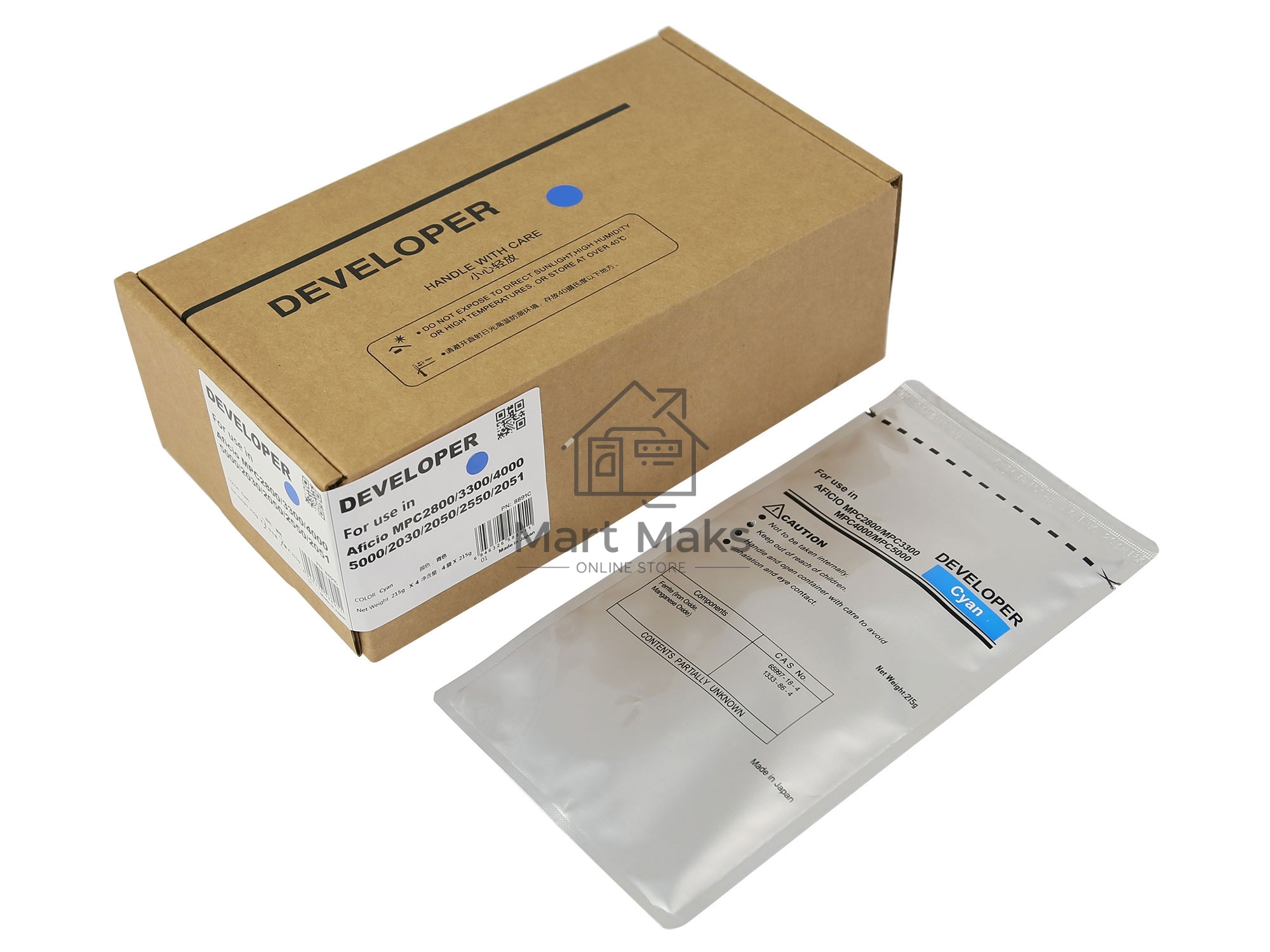 Девелопер Cet CET8891C для Ricoh Aficio MPC2800/3300/2030/2550/2051/2551 240000стр.