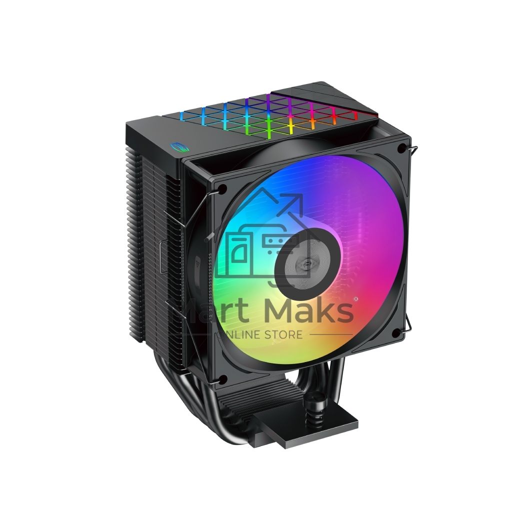 Кулер PCCooler R400 ARGB черный 92мм алюминий+медь 2200r m 30db 4-pin 180W 133мм