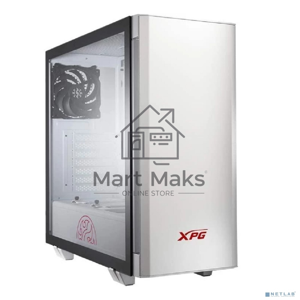 Компьютерный корпус XPG INVADER-WHITECOLOR BOXWORLDWIDE (ATX, подсветка ARGB, 2 вентилятора 120мм, стеклянная боковая панель,белый)