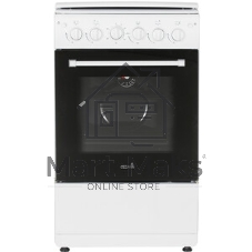 Плита газовая Cezaris ПГ 2150-10 белый, конфорок 4 шт, духовка 43 л, 51 см x 85 см x 55 см