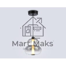 Подвесной светодиодный светильник Ambrella light LH11052 BK/SM черный/дымчатый 12W 3000K D230*265