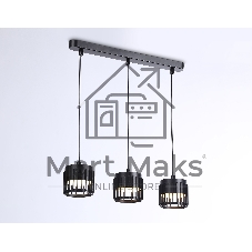 Светильник Ambrella light TN71175/3 BK черный GX53/3 400*100*1080