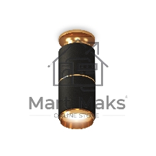 Светильник Ambrella Light XS6302240 SBK/PYG черный песок/золото желтое полированное MR16 GU5.3 (N6905, C6302, A2062, N6124)