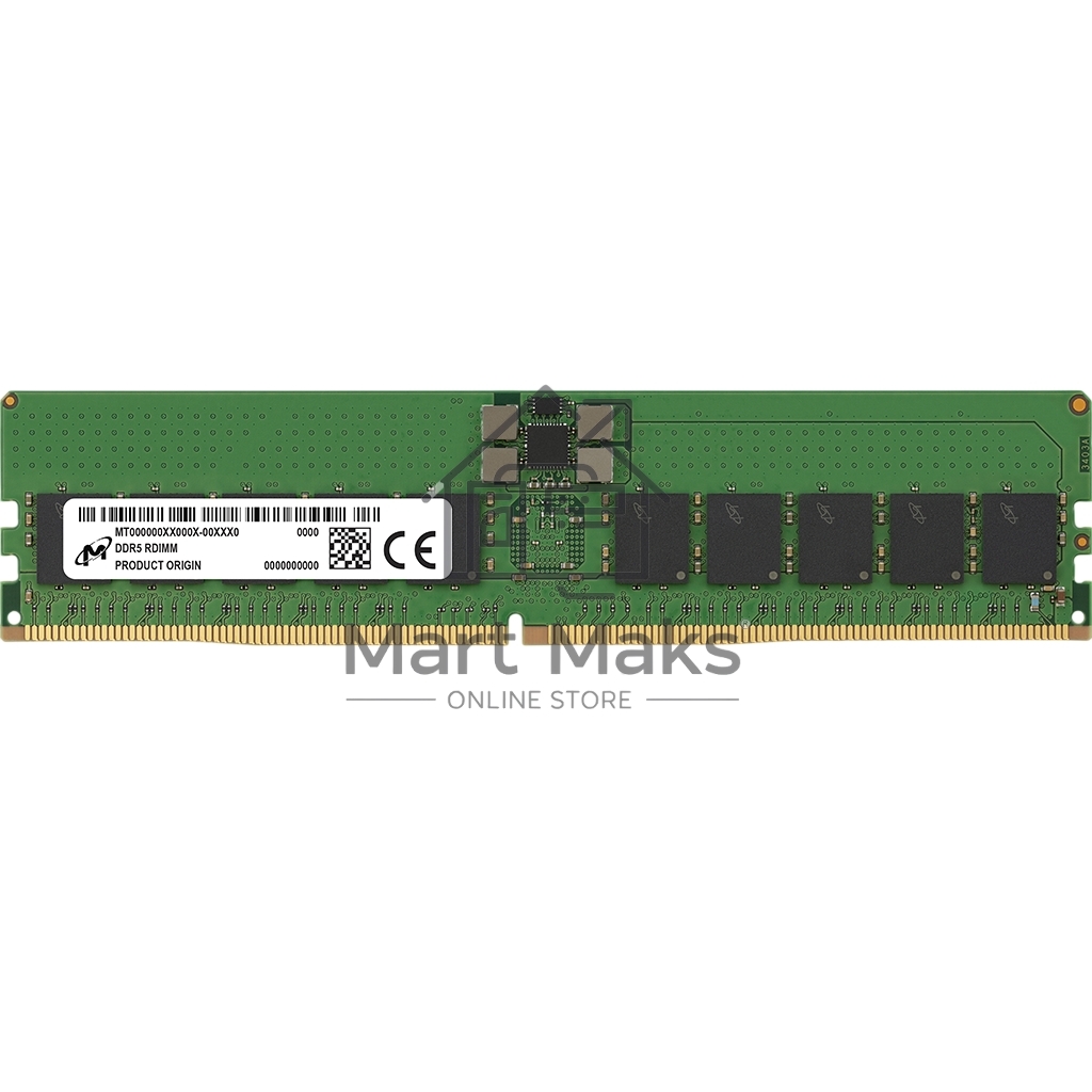 Оперативная память Micron 32GB DDR5 4800MT/s CL40 ECC Registered DIMM 288pin