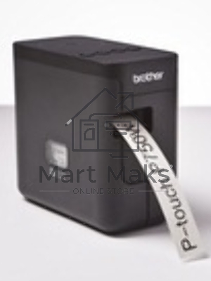 Принтер для наклеек Brother P-Touch PT-P750W (ленты TZe, HSe 3,5/6/9/12/18/24 мм, 30 мм/с, 180х360т/д, автообрез. с полуобрезкой, печать ШК, USB2.0, WiFi, NFC, Wi-Fi Direct, БП, USB-кабель, ПО, лента 24мм/4м, замена PT-2430PC)