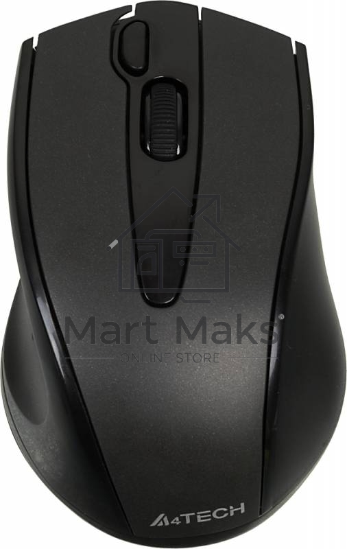 Мышь беспроводная A4Tech G9-500F черный, 1200 dpi, радиоканал, USB, кнопки - 4