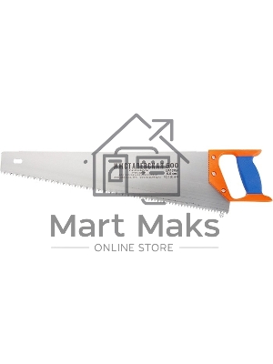 Ножовка по дереву, 400 мм, шаг зубьев 4 мм, пластиковая рукоятка (Ижевск) Россия