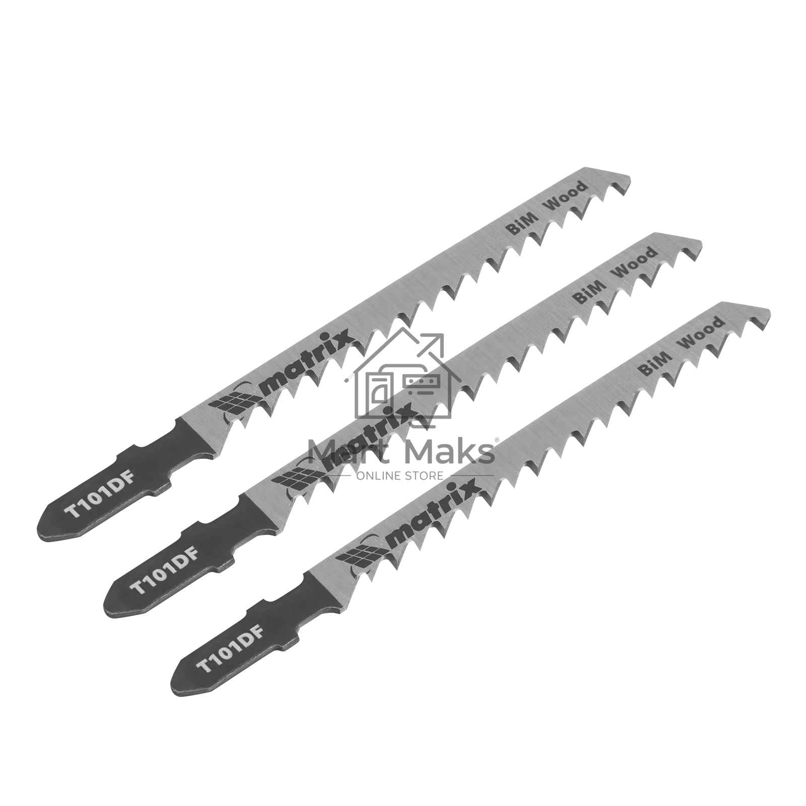 Полотна для электролобзика по дереву, 3 шт. T101DF, 75 x 4мм, Bimetal Matrix