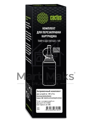 Тонер Cactus CS-RK-CF283X черный туба 120гр. (в компл.:чип) для принтера HP LJ Pro M225dn/M201/M202 Canon MF 210/211/212/216/217/220