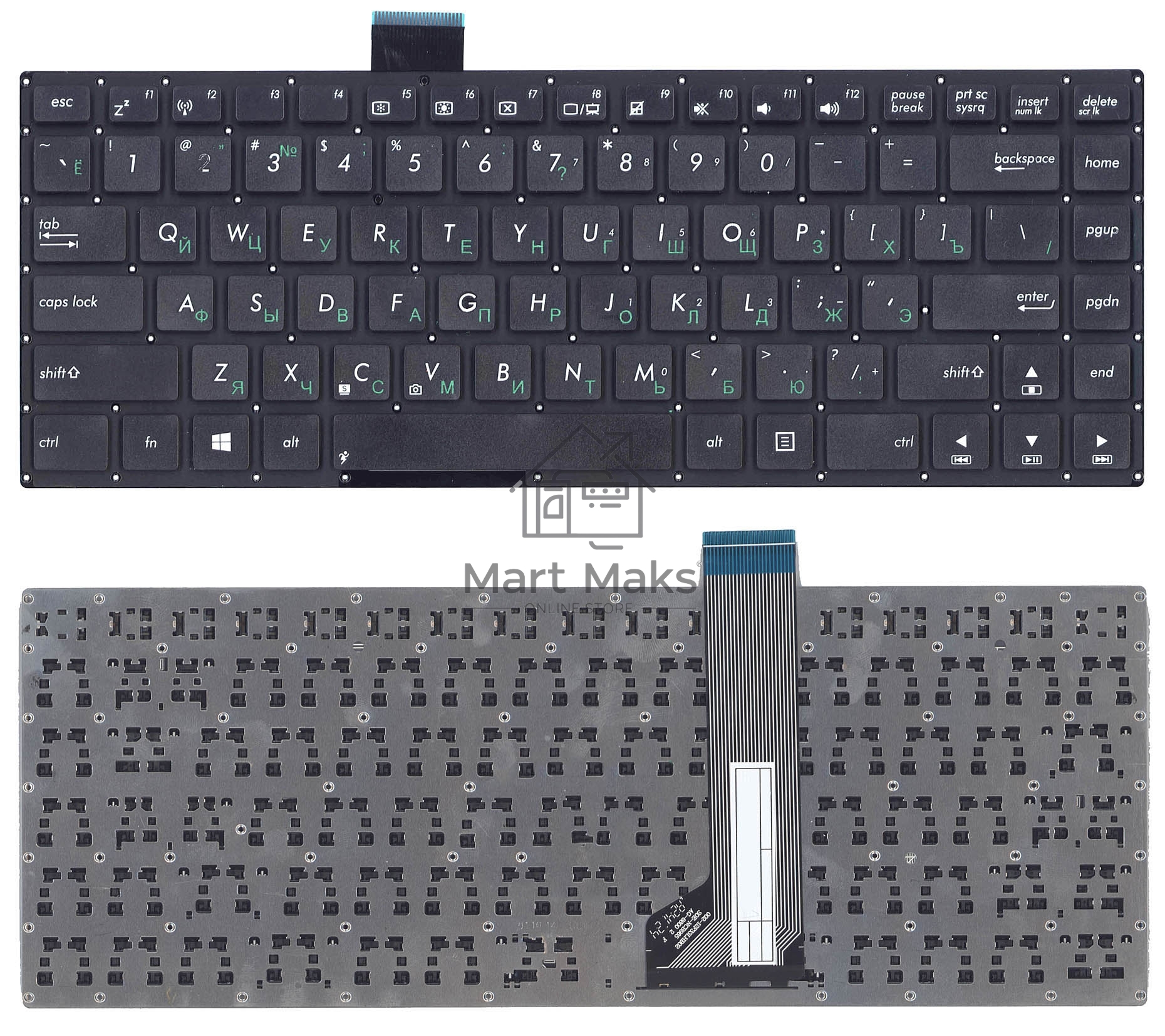 Клавиатура для ноутбука Asus VivoBook S400CA S451 S401 черная