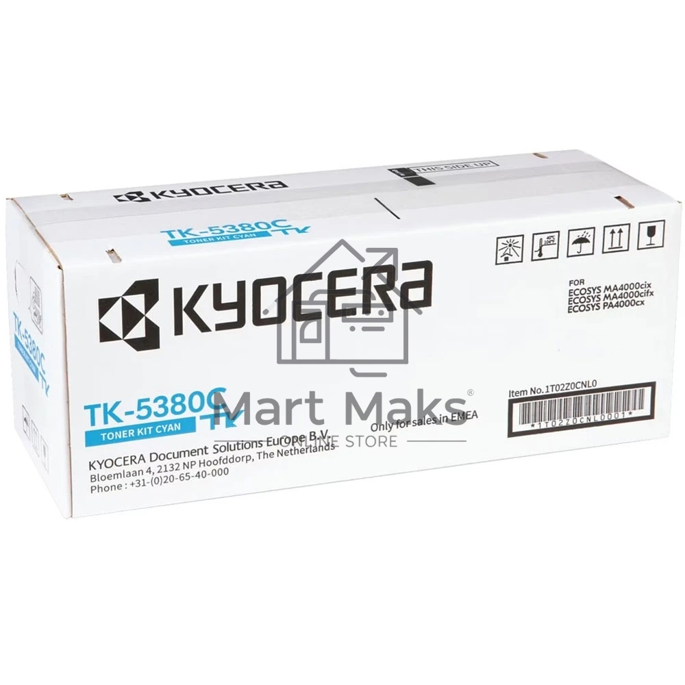 Картридж лазерный Kyocera TK-5380C 1T02Z0CNL0 голубой (10000стр.) для Kyocera PA4000cx/MA4000cix/MA4000cifx