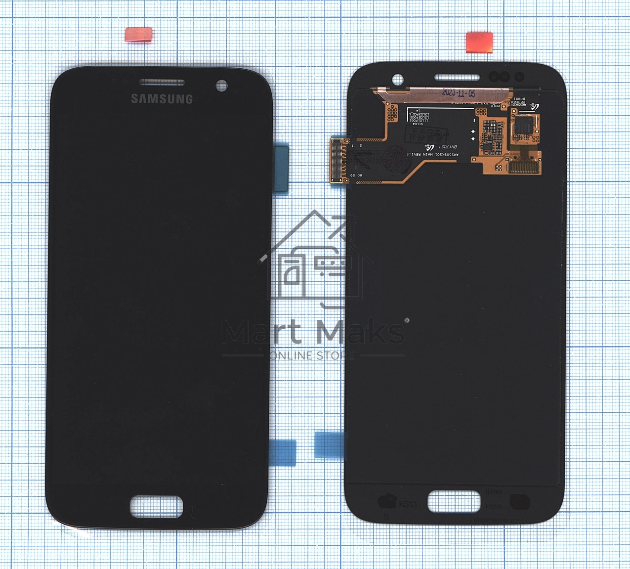 Дисплей (модуль) для Samsung Galaxy S7 SM-G930F в сборе с тачскрином (OLED) черный