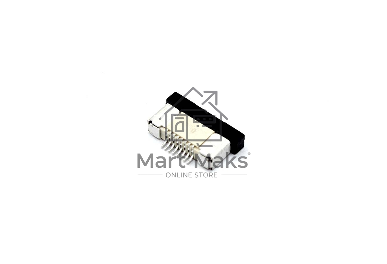 Разъем FPC  Half Coverage Bottom Contact 0.5K-BX-8PWB 8 pin высота 2мм шаг 0,5мм