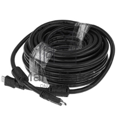Кабель Cablexpert HDMI CC-HDMI4-15M, 19M/19M, v2.0, медь, позол.разъемы, экран, 15м, черный, пакет