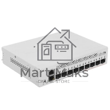 Коммутатор MikroTik Cloud Router Switch CRS310-1G-5S-4S+IN with 800 MHz CPU, 256 MB RAM, 4xSFP+, 5xSFP cages, 1xGbit LAN port, RouterOS L5, desktop case, rackmount ears, PSU