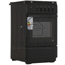 Плита комбинированная Flama RK 2211 B черный, конфорок 2 газовых и 2 электрических, духовка 50 л, 50 см x 85 см x 60 см