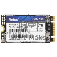 Накопитель SSD Netac N930ES, 1Tb, PCIe 3.1 x2, M.2 2242, NVMe, R/W 1650/1500