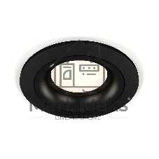 Комплект встраиваемого светильника Ambrella light XC7622002 SBK/PBK черный песок/черный полированный MR16 GU5.3 (C7622, N7011)