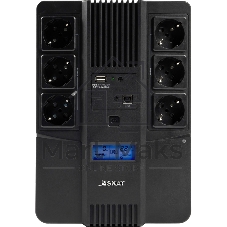 Источник бесперебойного питания Бастион SKAT-UPS 800-AID-IN-1x9 220В 480Вт дисплей 1АКБ 9А·ч внутр. меандр. (8935)