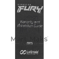 Оперативная память Kingston Fury Beast, DDR5, 16Gb (1x16GB), 5600MHz, CL40, DIMM, радиатор, белый