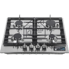 Газовая варочная поверхность Bosch PCP6A5I90M, 4 конфорки, нержавеющая сталь, 7500 Вт
