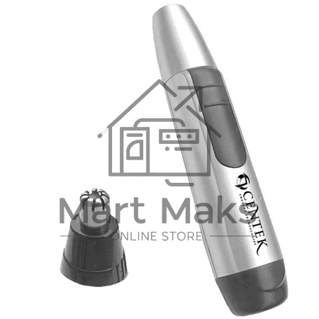 Триммер Centek CT-2180 (серый/черный) для носа и ушей, питание 1хАА (в комплекте не поставляются)