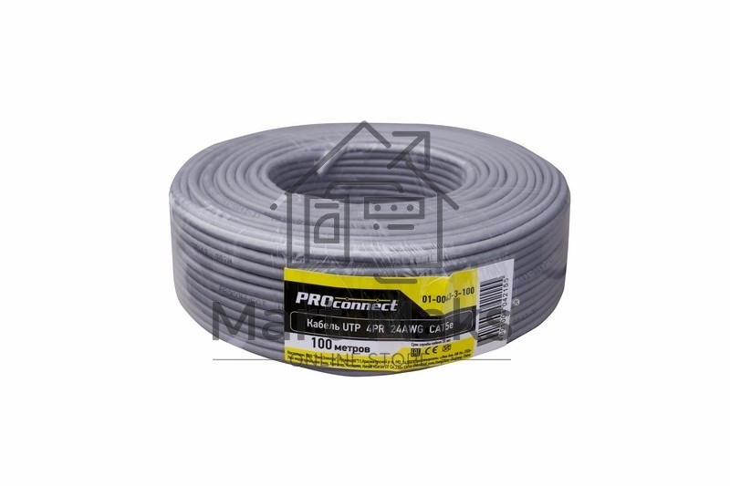 Кабель Proconnect (01-0043-3-100) Кабель UTP CAT5e 4 пары (100м) 0.51 мм