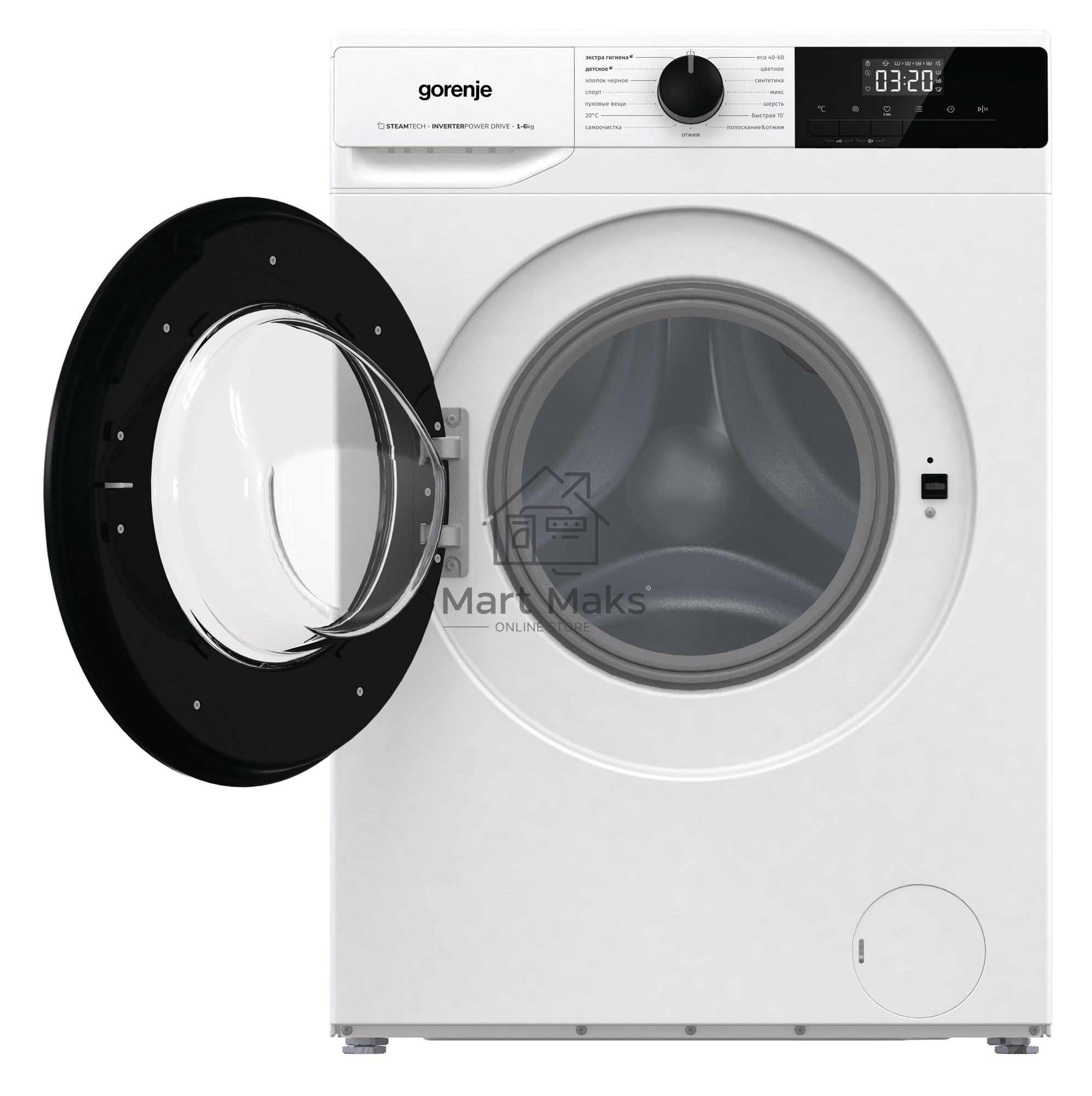 Стиральная машина Gorenje W1NHPI60SCSIRV белый загр. фронтальная макс.: 6 кг 1400об/мин класс: А