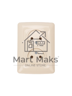 Розетка 2-ая DEA б/з с/у 10А Беж KRANZ (1/10/120)