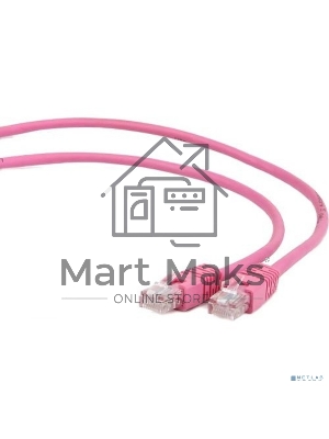 Патч-корд UTP Cablexpert кат.5e, 2м, литой, многожильный (розовый)