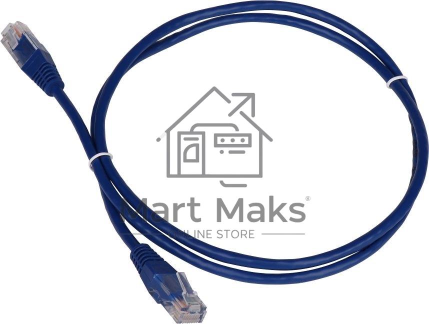 Патч-корд Lanmaster TWT-45-45-0.15-BL RJ-45 вил.-вилка RJ-45 кат.5E 0.15м синий ПВХ (уп.:1шт)