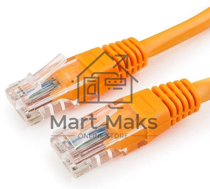 Патч-корд Premier PP12-0.25M/O 1000Гбит/с UTP 4 пары cat.5E CCA molded 0.25м оранжевый RJ-45 (m)-RJ-45 (m)