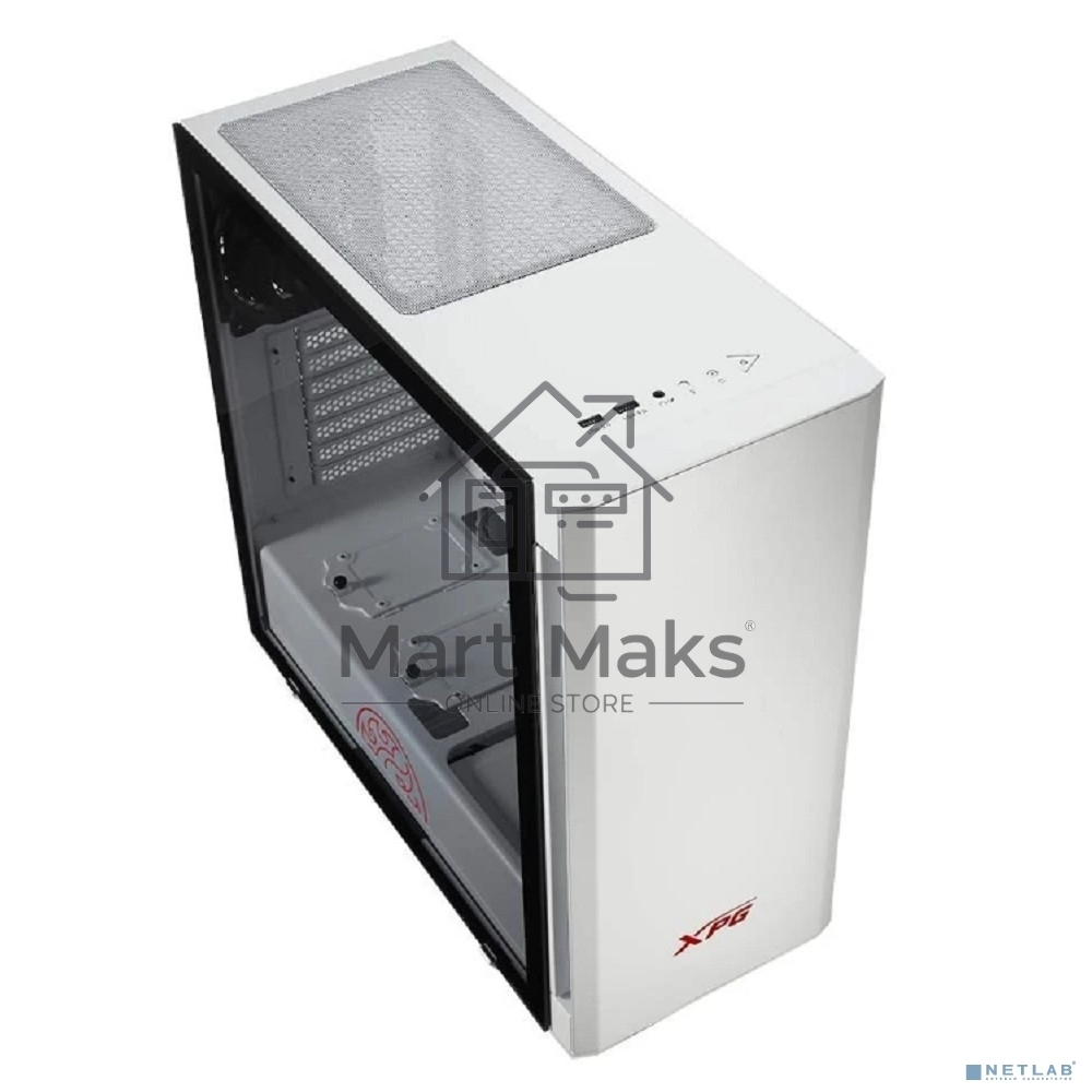 Компьютерный корпус XPG INVADER-WHITECOLOR BOXWORLDWIDE (ATX, подсветка ARGB, 2 вентилятора 120мм, стеклянная боковая панель,белый)