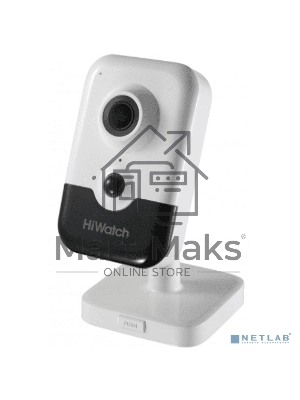 Видеокамера IP Hikvision HiWatch DS-I214(B) 4-4мм цветная корп.:белый/черный
