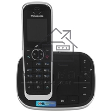 Телефон беспроводной (DECT) Panasonic KX-TGJ320RUB ной, АОН, черный, автоответчик