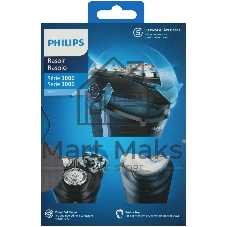 Бритва электрическая роторная Philips S3242/12 питан.:аккум. черный/серебристый