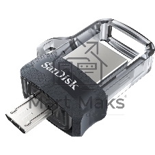 Флешка USB 64 Gb SanDisk Ultra Android Dual OTG, m3.0/USB 3.0, черный