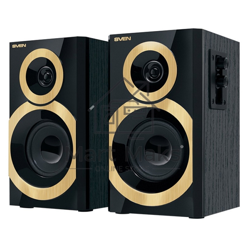 Колонки SVEN SPS-619 GOLD акустическая система 2.0, мощность 2х10 Вт(RMS)
