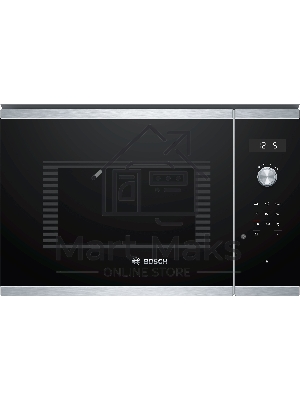 Микроволновая печь встраиваемая Bosch BFL554MS0 нержавеющая сталь/черный, 25 л, 900 Вт, переключатели - поворотный механизм/сенсор