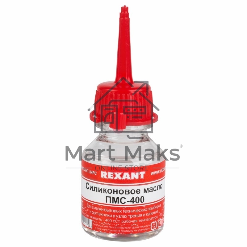 Силиконовое масло Rexant, ПМС-400, 15 мл, носик, (Полиметилсилоксан)