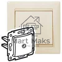Механизм розетки TV СП Valena 2400мГц сл. кость (DIY-упак.) Leg 695618