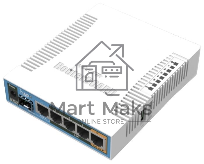 Сетевое оборудование MikroTik RB962UiGS-5HacT2HnT Роутер 2.4+5ГГц, 802.11a/b/g/n/ac, 5x Ethernet 1G, 1x SFP