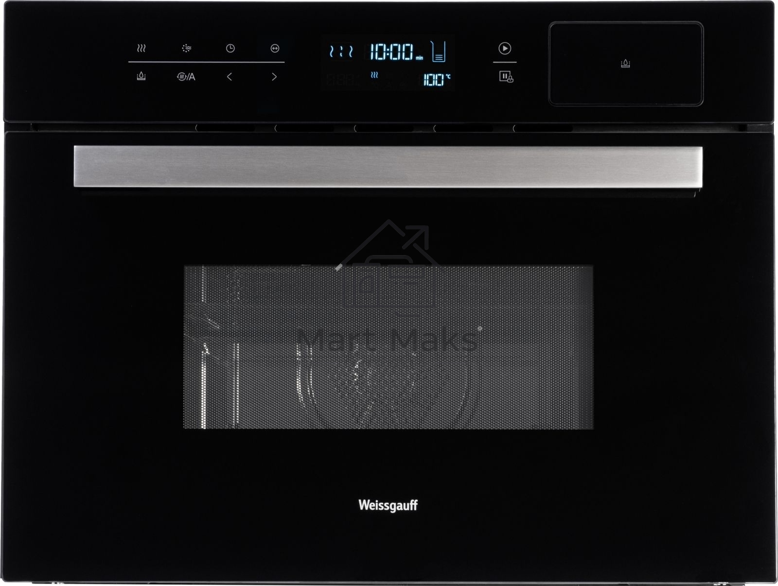 Духовой шкаф электрический Weissgauff OEMS 459 PDB черный, встраиваемый