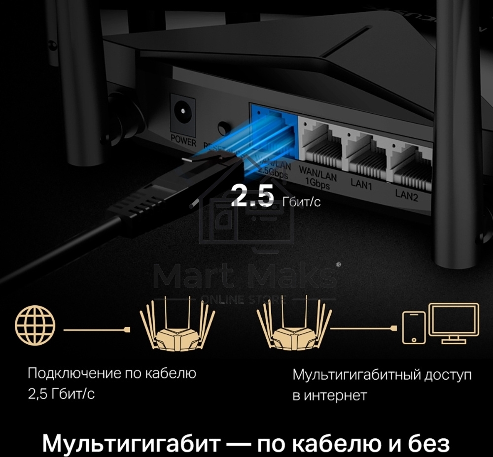 Маршрутизатор AX6000 Dual-Band Wi-Fi 6 Router