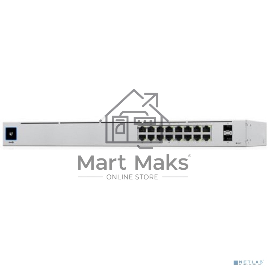 Коммутатор Ubiquiti UniFi USW-16-POE 2SFP 8PoE+ 42W управляемый