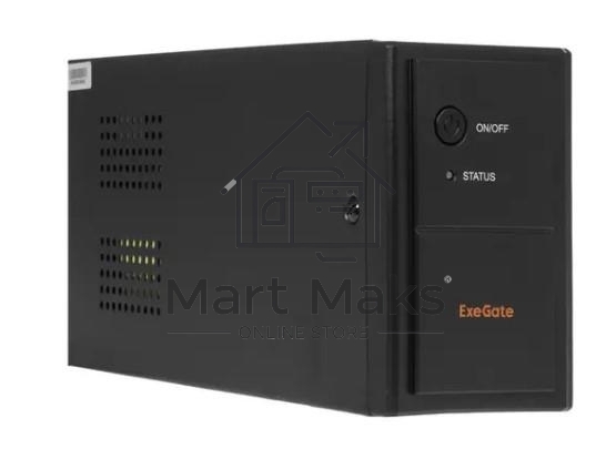 Источник бесперебойного питания ExeGate SpecialPro UNB-800.LED.AVR.EURO <800VA/480W, LED, AVR, 2 евророзетки, Black>