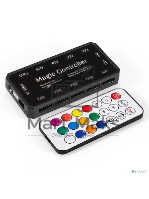 Контроллер-хаб с пультом управления ExeGate EXH6P.ARGB для вентиляторов с подсветкой ARGB 6pin