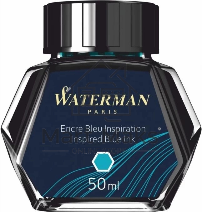 Флакон с чернилами Waterman (CWS0110810) Inspired Blue чернила, 50мл для ручек перьевых